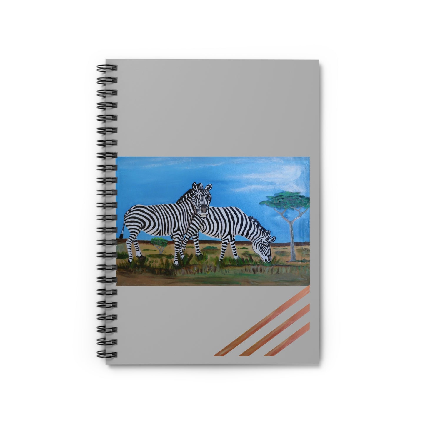 Eternal Grace in  Stripes Spiral Notebook - Ruled Line