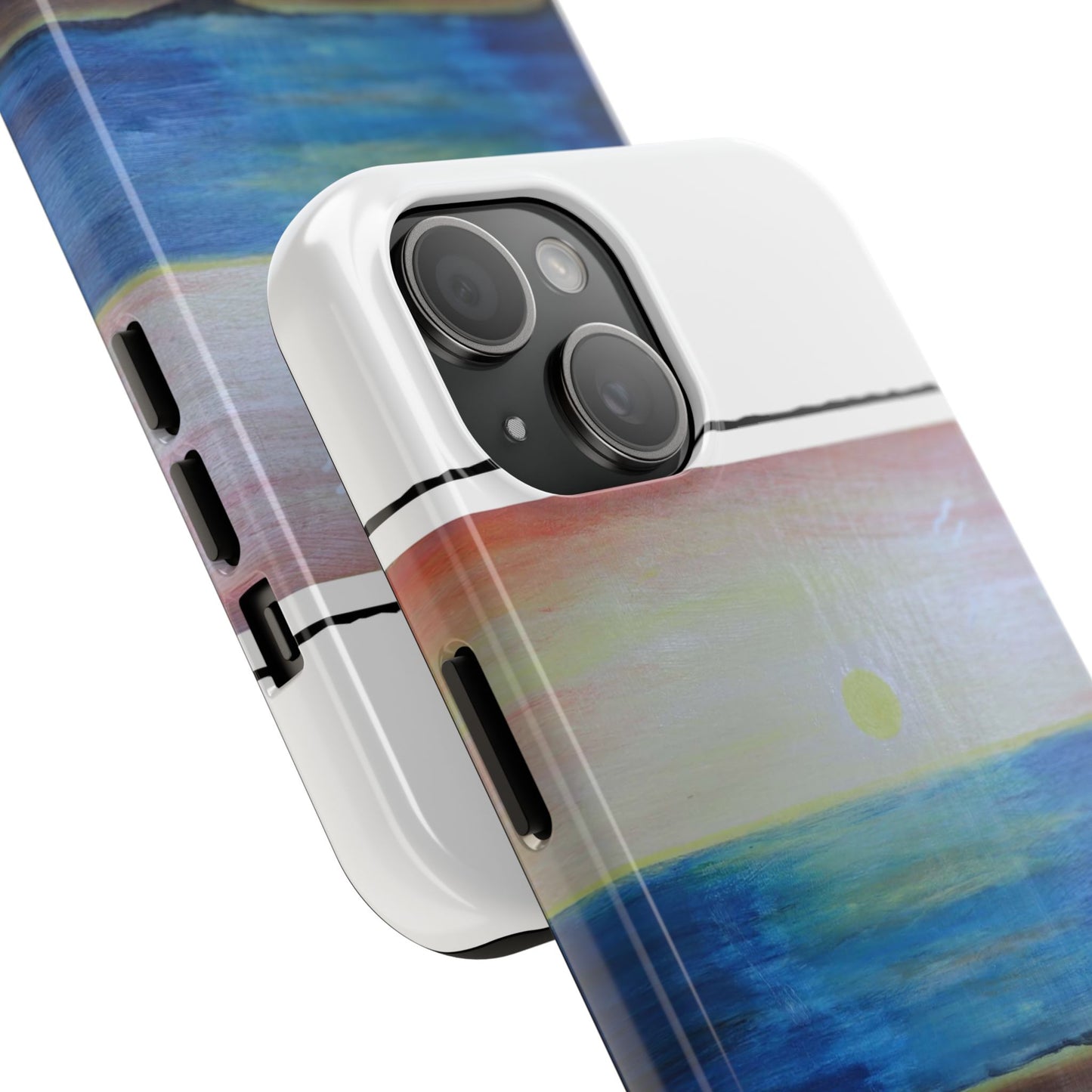 Nature's Balance of Beauty: Coastal stripe SunriseTough Phone Cases