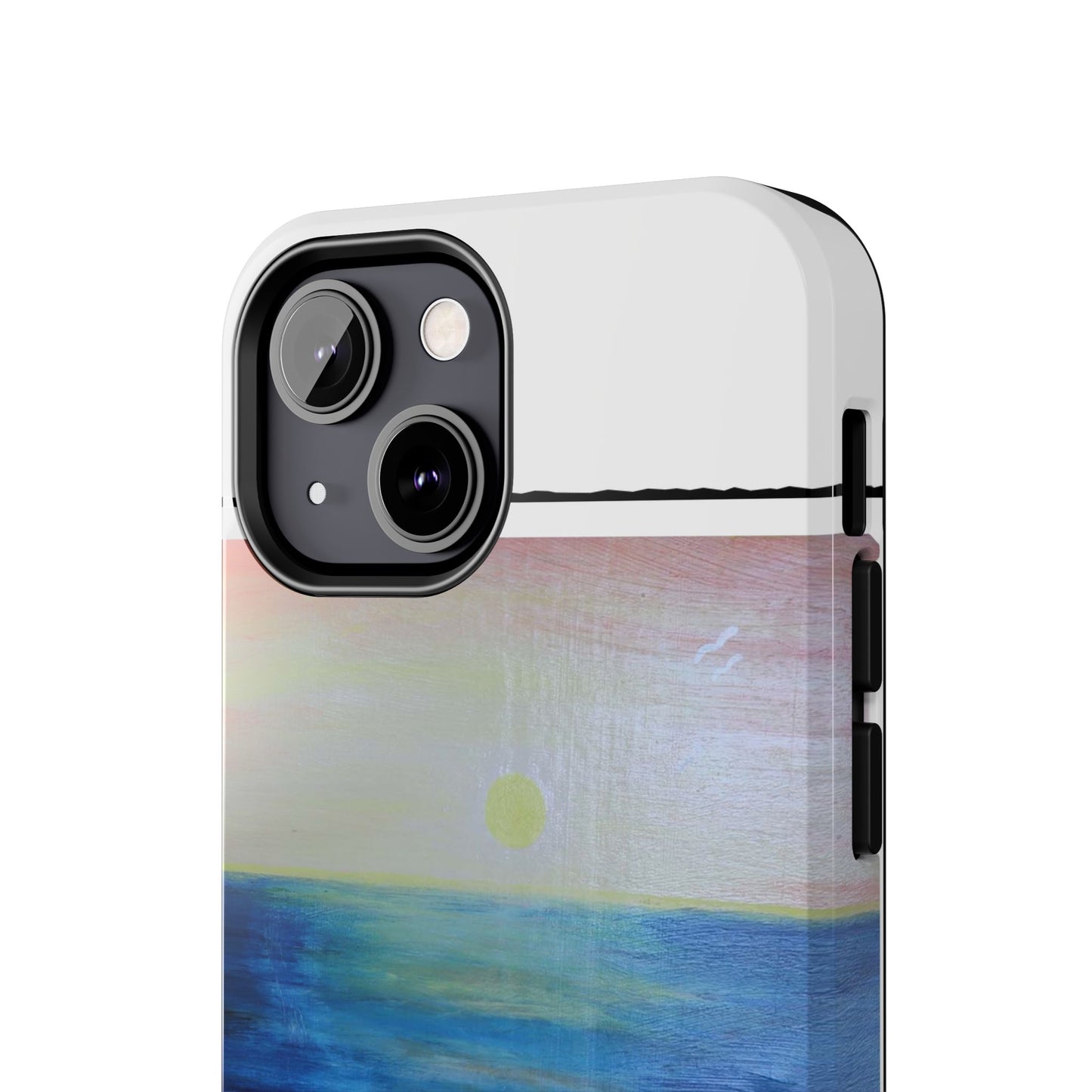 Nature's Balance of Beauty: Coastal stripe SunriseTough Phone Cases