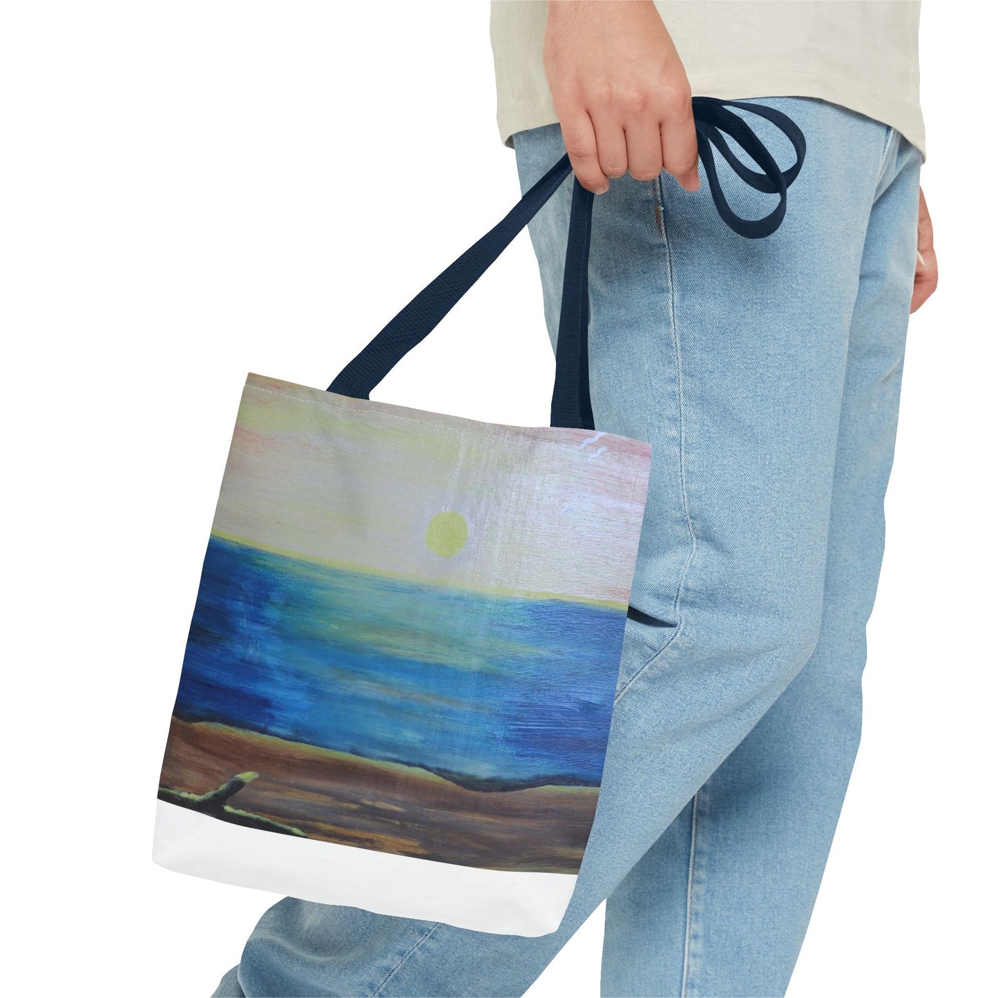 Sunrise over ocean landscape Tote Bag (AOP)